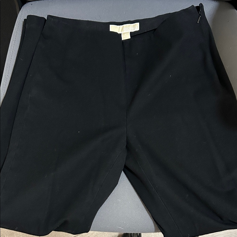 Michael Kors High-Waisted skinny ankle pants side zip